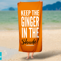 Keep The Ginger In The Shade Beach Towel
